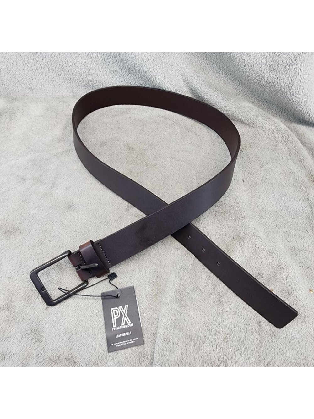 PX Belt Mens 38 Brown 85% Leather & 15% Polyurethane Bonded Leather *NWT*